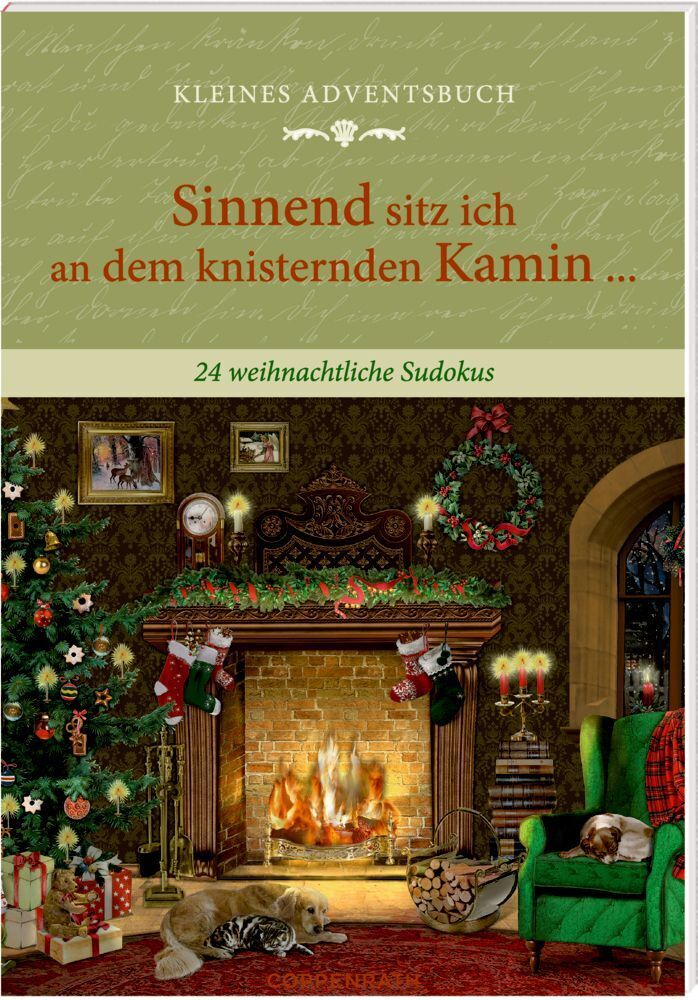 Adventskalenderbuch mit Türchen - Sinnend sitz ich an dem knisternden Kamin ... (Stefan Heine)