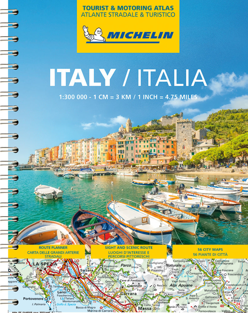 Michelin Straßenatlas Italien mit Spiralbindung