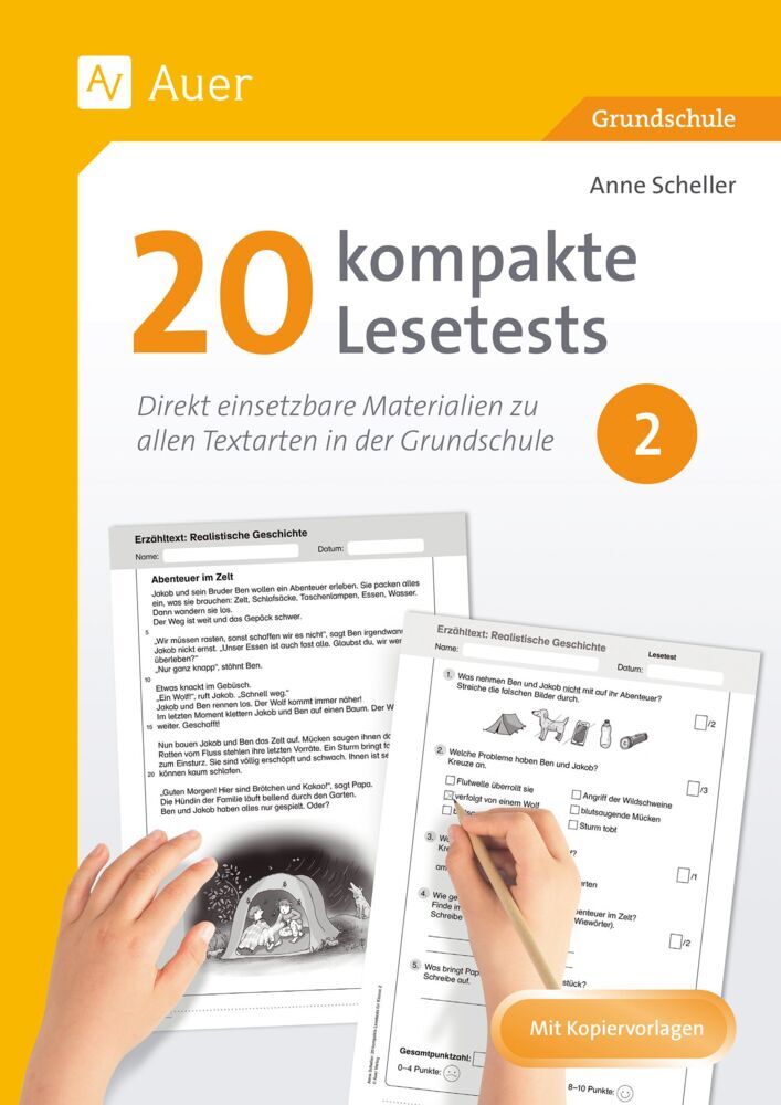 20 kompakte Lesetests für Klasse 2 (Anne Scheller)
