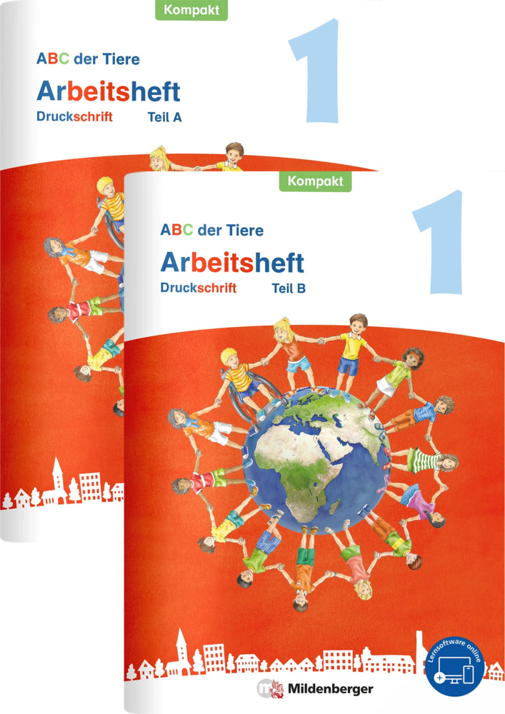 ABC der Tiere 1 Neubearbeitung - Arbeitsheft Druckschrift Kompakt, Teil A und B (Mareike Hahn)