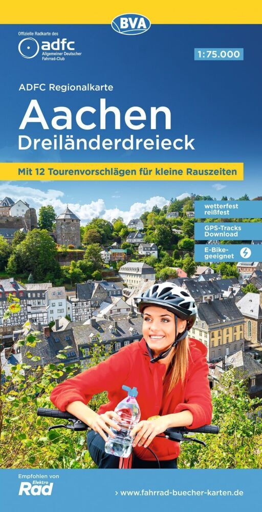 BVA ADFC Regionalkarte Aachen Dreiländereck 1:75.000