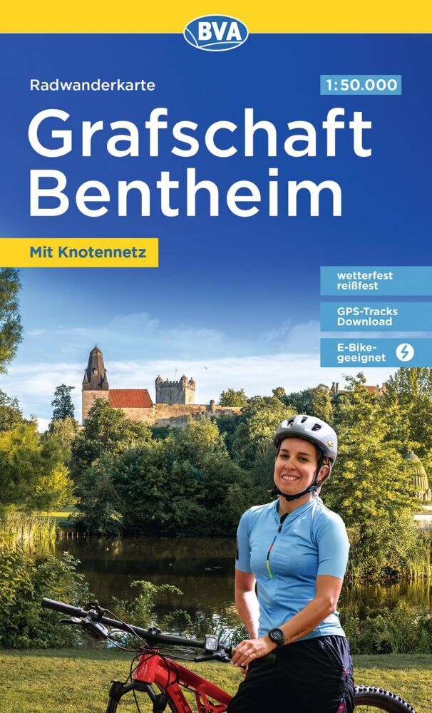 BVA Radwanderkarte Grafschaft Bentheim mit Knotenpunkten 1:50.000