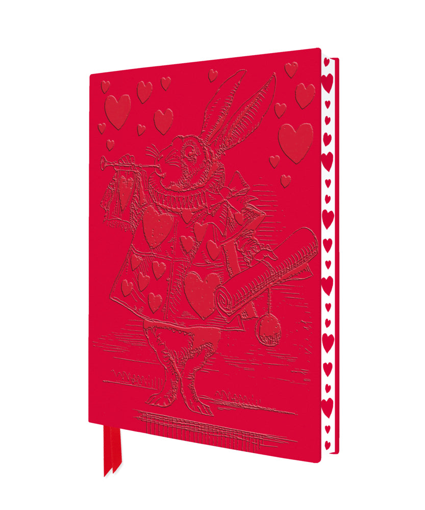 Exquisit Premium Notizbuch DIN A5: Alice im Wunderland - Weißer Hase (Flame Tree Publishing)