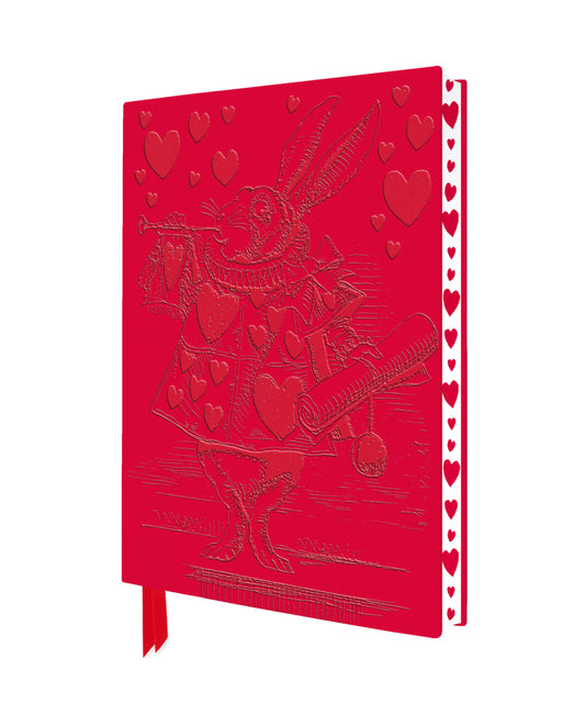 Exquisit Premium Notizbuch DIN A5: Alice im Wunderland - Weißer Hase (Flame Tree Publishing)
