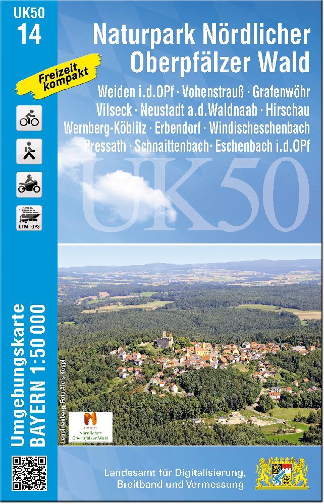 UK50-14 Naturpark Nördlicher Oberpfälzer Wald (Breitband Und Vermessung, Bayern Landesamt Für Digitalisierung)