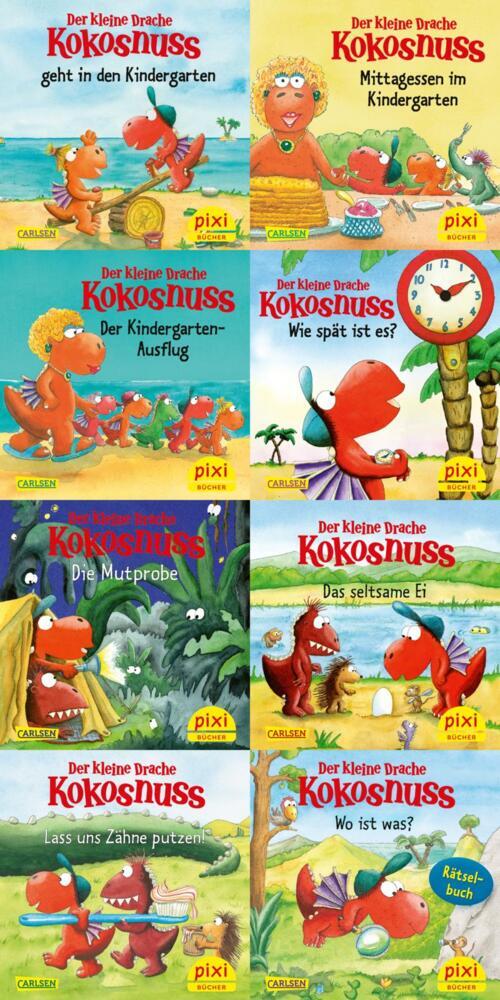Pixi-Box 288: Der kleine Drache Kokosnuss und seine Freunde (8x8 Exemplare), 8 Teile (Ingo Siegner)