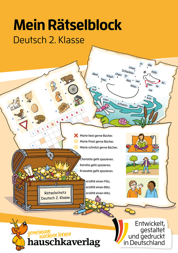 Mein Rätselblock Deutsch 2. Klasse (Melanie Rhauderwiek)