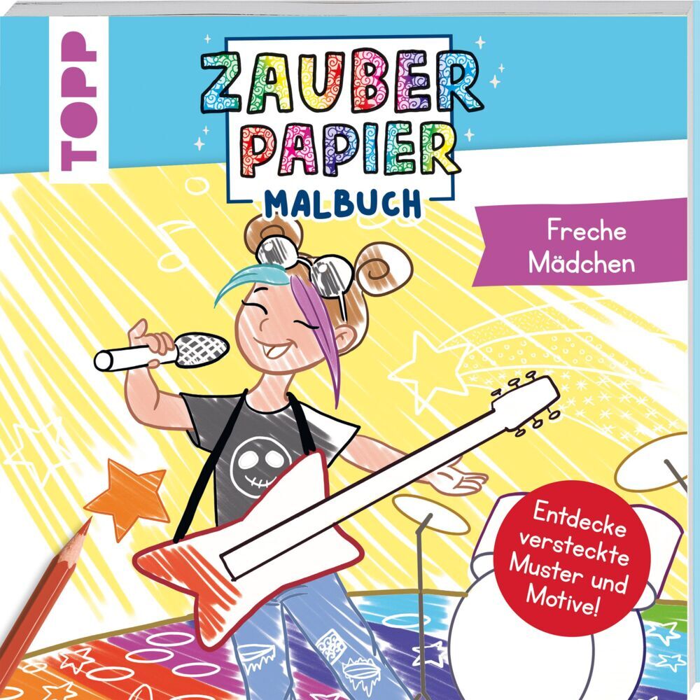 Zauberpapier Malbuch Freche Mädchen (Katja Illustration Rau)