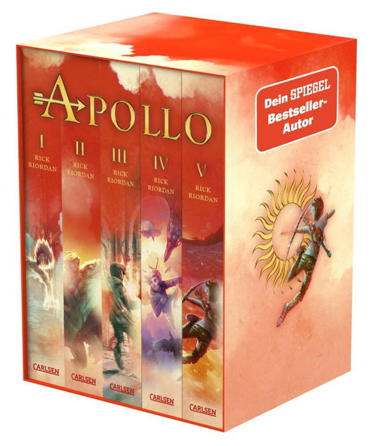 Die Abenteuer des Apollo: Taschenbuchschuber Bände 1-5, 5 Teile (Rick Riordan)