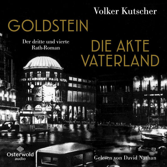 Goldstein / Die Akte Vaterland, 6 Audio-CD, 6 MP3 (Volker Kutscher)