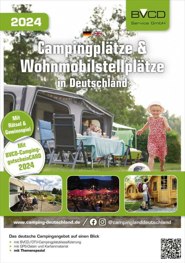 Campingplätze und Wohnmobilstellplätze in Deutschland 2024 (Bvcd Service Gmbh)