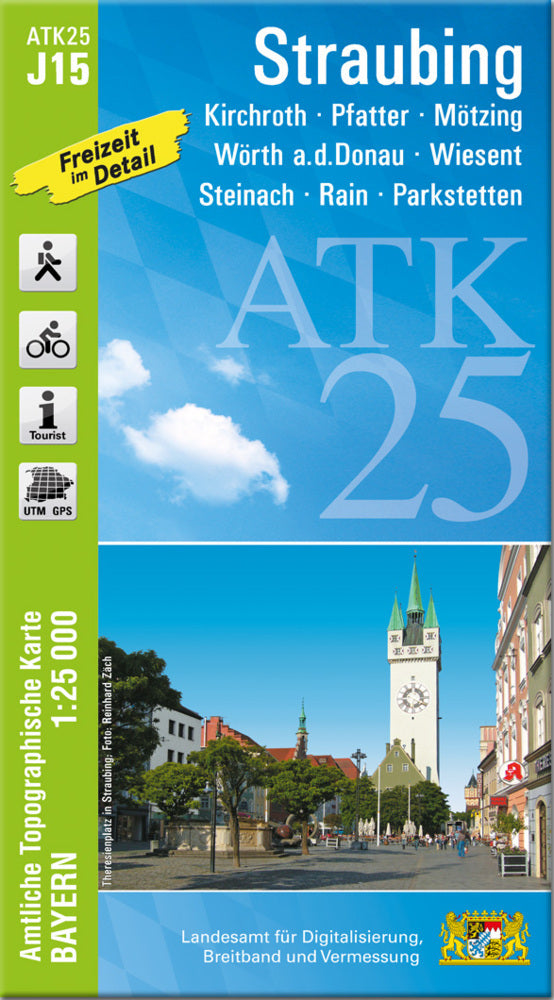 ATK25-J15 Straubing (Amtliche Topographische Karte 1:25000) (Breitband Und Vermessung, Bayern Landesamt Für Digitalisierung)