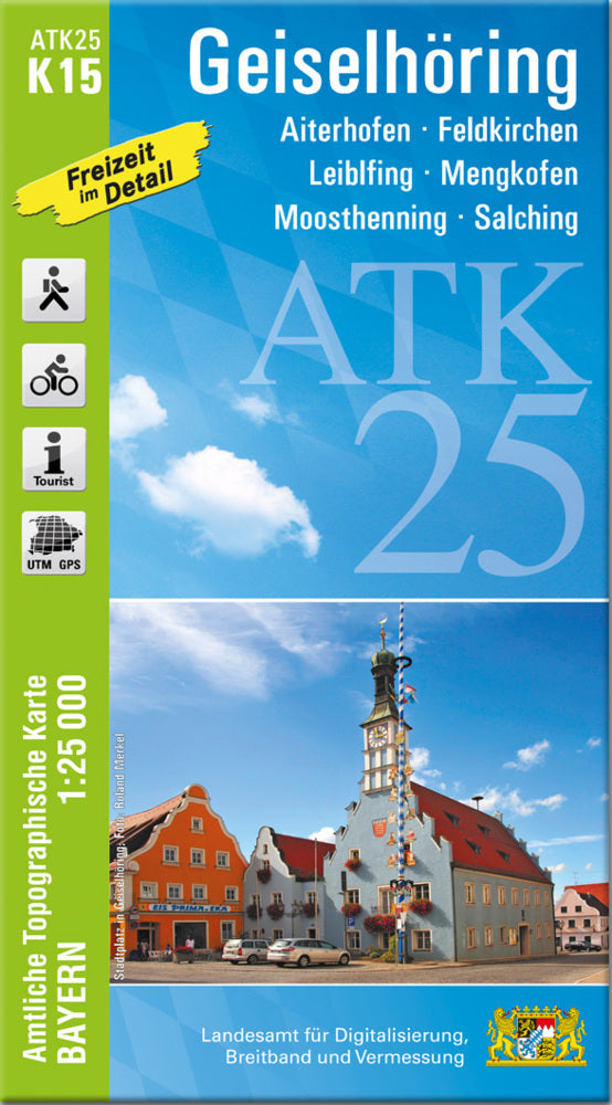 ATK25-K15 Geiselhöring (Amtliche Topographische Karte 1:25000) (Breitband Und Vermessung, Bayern Landesamt Für Digitalisierung)