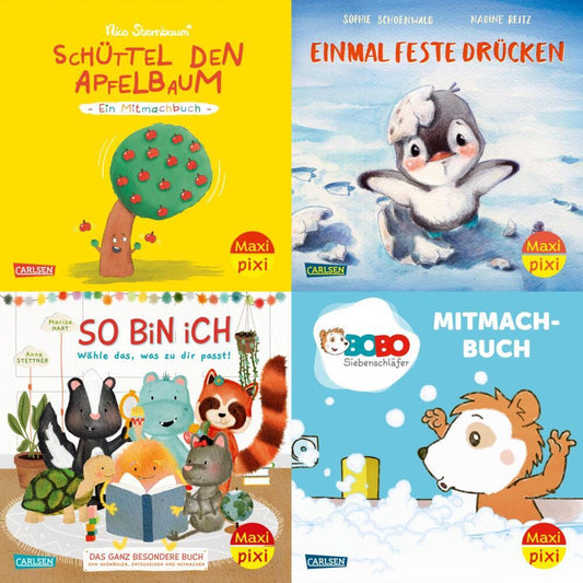 Maxi-Pixi-4er-Set 110: Bilderbücher zum Mitmachen (4x1 Exemplar) (Diverse)