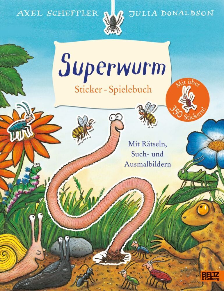 Superwurm. Sticker-Spielebuch (Axel Scheffler)