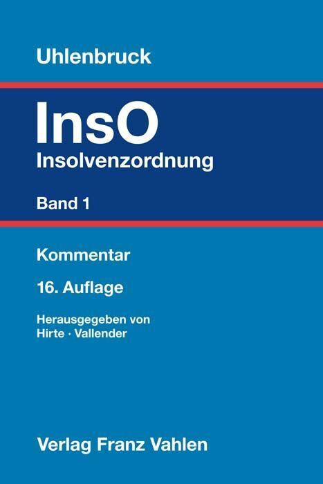 Insolvenzordnung  Band 1 (Heribert Hirte)