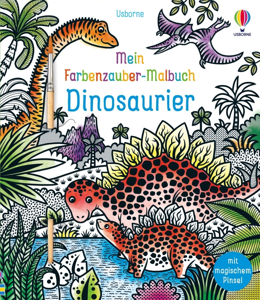 Mein Farbenzauber-Malbuch: Dinosaurier (Lucy Bowman)