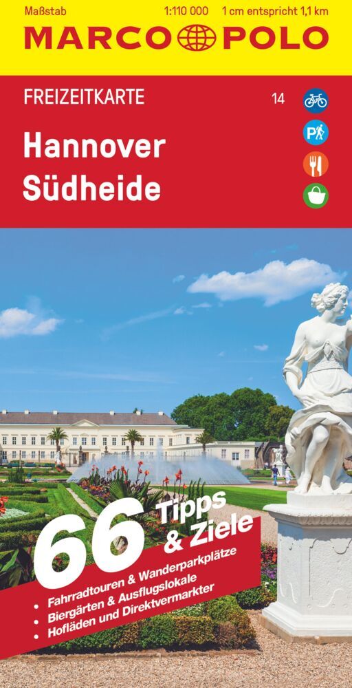 MARCO POLO Freizeitkarte 14 Hannover, Südheide 1:110.000 (Marco Polo Verlag)