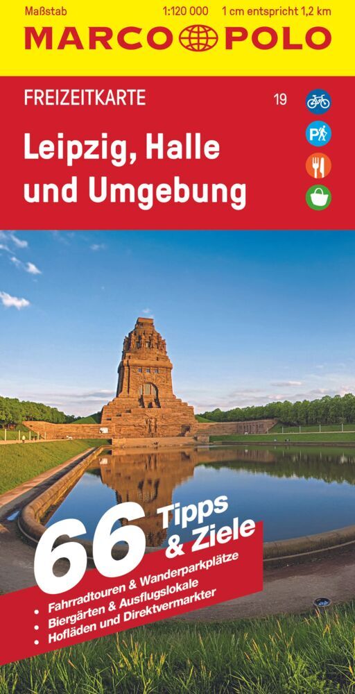 MARCO POLO Freizeitkarte 19 Leipzig, Halle und Umgebung 1:120.000 (Marco Polo Verlag)
