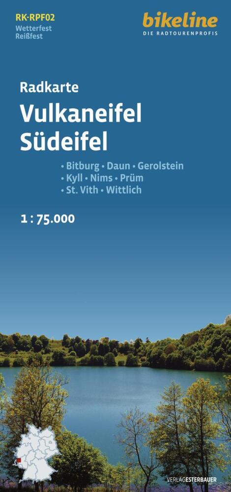 Radkarte Vulkaneifel Südeifel (RK-RPF02) (Esterbauer Verlag)