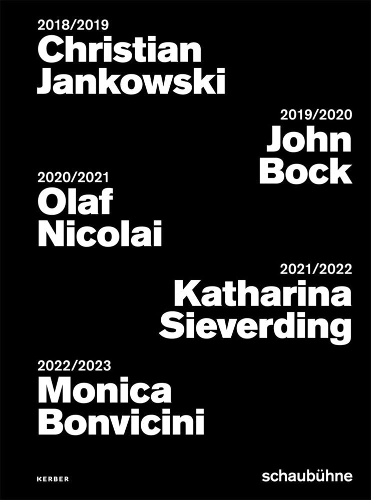Plakatkampagnen der Schaubühne 2018 bis 2022 (Antonia Ruder)