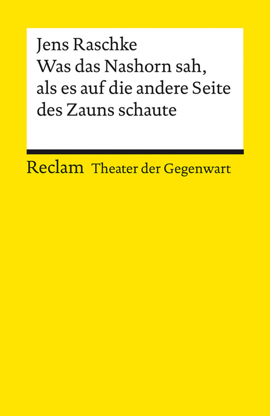 Was das Nashorn sah, als es auf die andere Seite des Zauns schaute (Jens Raschke)