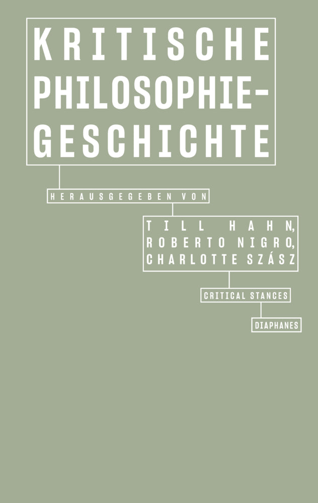 Kritische Philosophiegeschichte (Roberto Nigro)