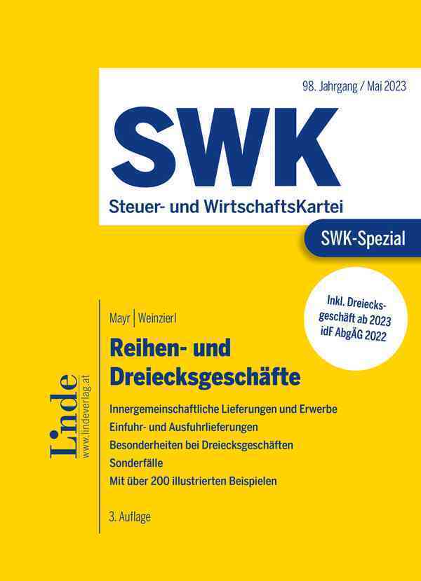 SWK-Spezial Reihen- und Dreiecksgeschäfte (Mario Mayr)