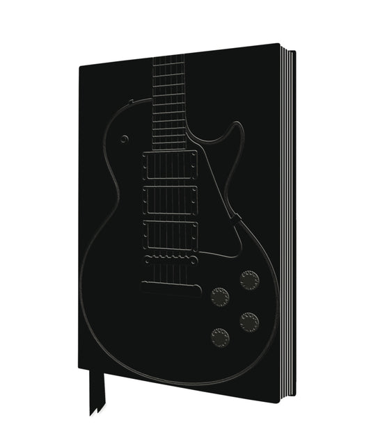 Exquisit Premium Notizbuch DIN A5: Gibson Les Paul, Black Guitar (Flame Tree Publishing)