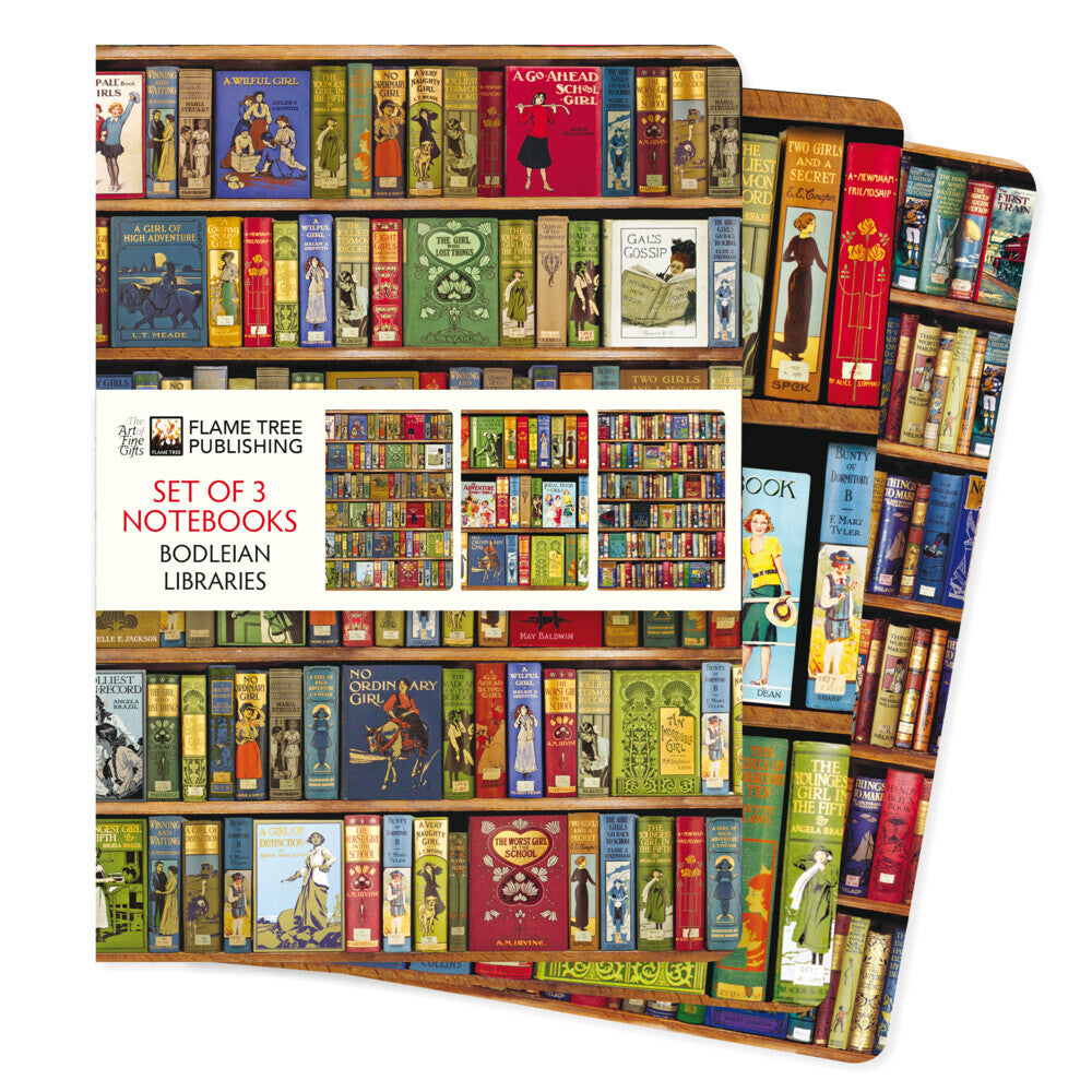 Dreier Set DIN-A5-Format-Notizbücher: Bodleian Libraries (Flame Tree Publishing)