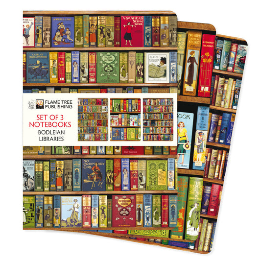 Dreier Set DIN-A5-Format-Notizbücher: Bodleian Libraries (Flame Tree Publishing)