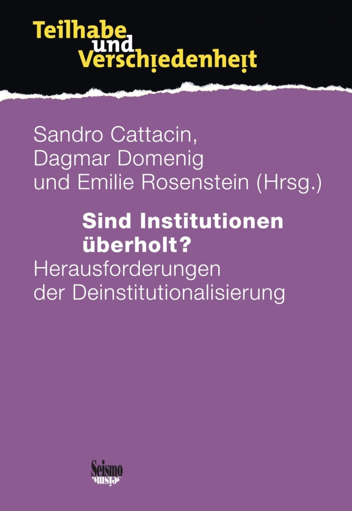 Sind Institutionen überholt? (Sandro Cattacin)