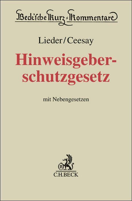 Hinweisgeberschutzgesetz. HinSchG (Jan Lieder)