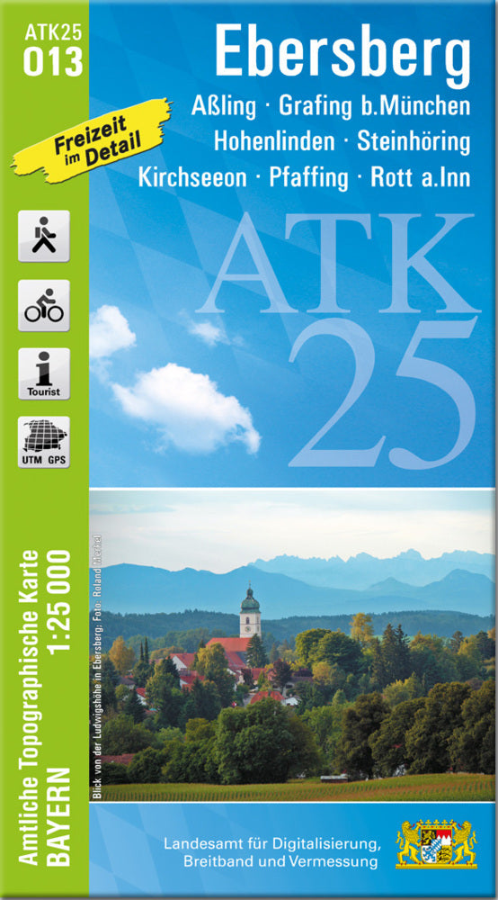 ATK25-O13 Ebersberg (Amtliche Topographische Karte 1:25000) (Breitband Und Vermessung, Bayern Landesamt Für Digitalisierung)