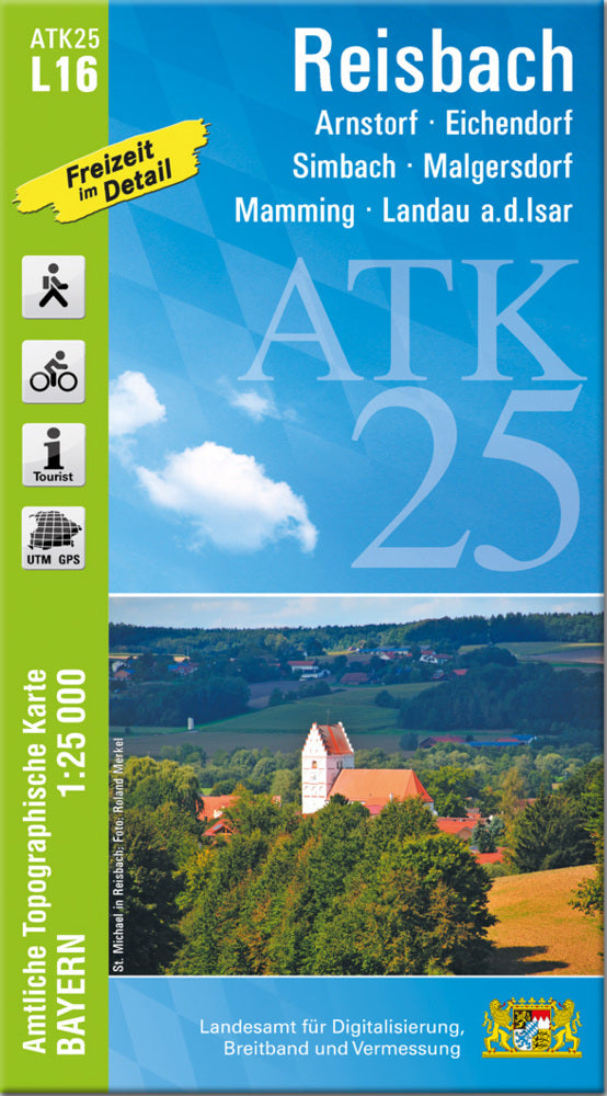ATK25-L16 Reisbach (Amtliche Topographische Karte 1:25000) (Breitband Und Vermessung, Bayern Landesamt Für Digitalisierung)