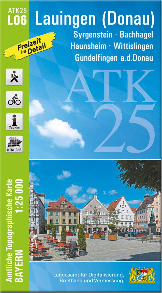ATK25-L06 Lauingen (Donau) (Amtliche Topographische Karte 1:25000) (Breitband Und Vermessung, Bayern Landesamt Für Digitalisierung)
