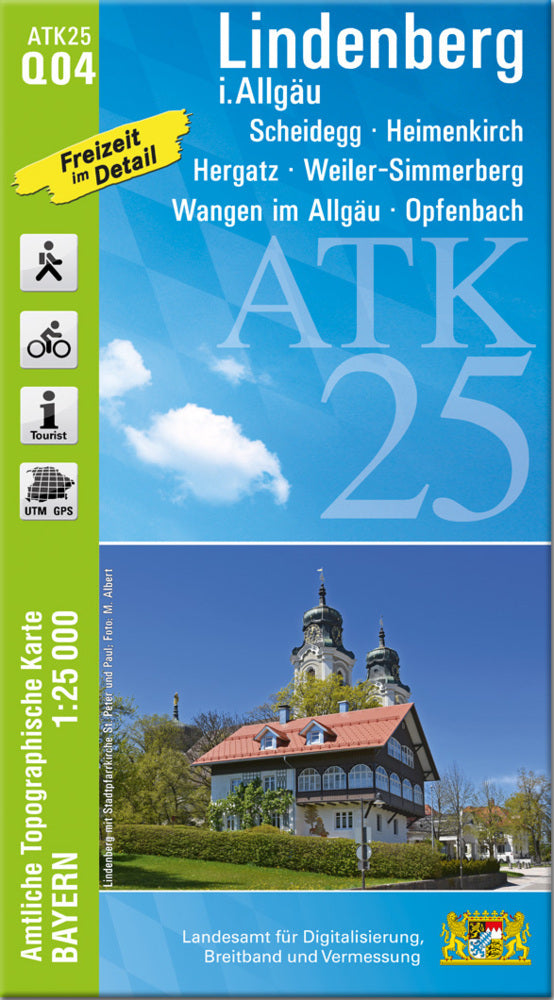 ATK25-Q04 Lindenberg i.Allgäu (Amtliche Topographische Karte 1:25000) (Breitband Und Vermessung, Bayern Landesamt Für Digitalisierung)