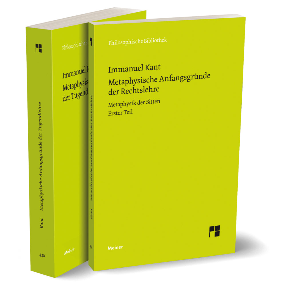 Kant: Metaphysik der Sitten. Teil 1+2, m. 2 Buch (Immanuel Kant)