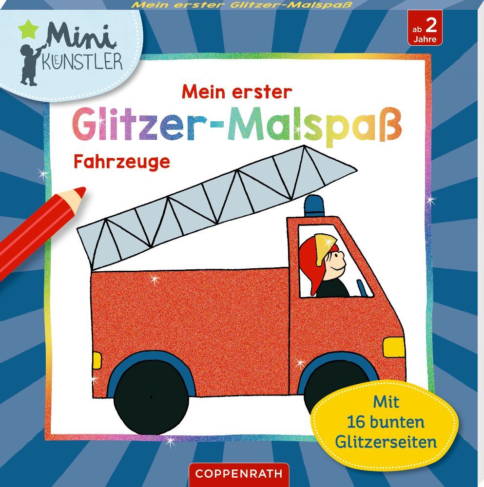 Mein erster Glitzer-Malspaß: Fahrzeuge