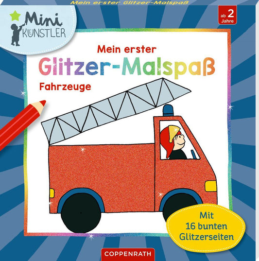Mein erster Glitzer-Malspaß: Fahrzeuge