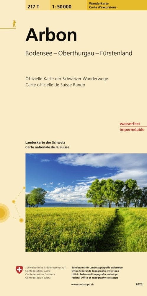 217T Arbon Wanderkarte (Bundesamt Für Landestopografie Swisstopo)