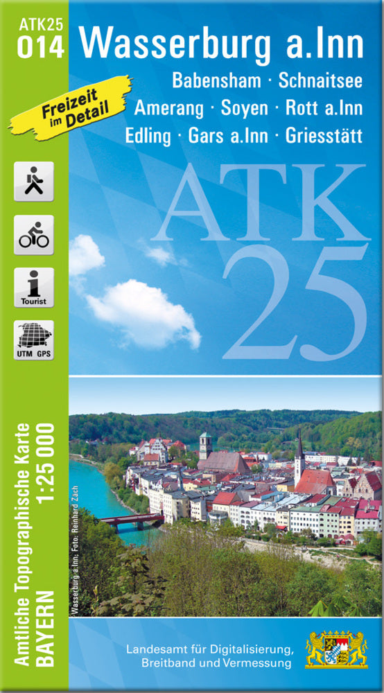 ATK25-O14 Wasserburg a.Inn (Amtliche Topographische Karte 1:25000) (Breitband Und Vermessung, Bayern Landesamt Für Digitalisierung)