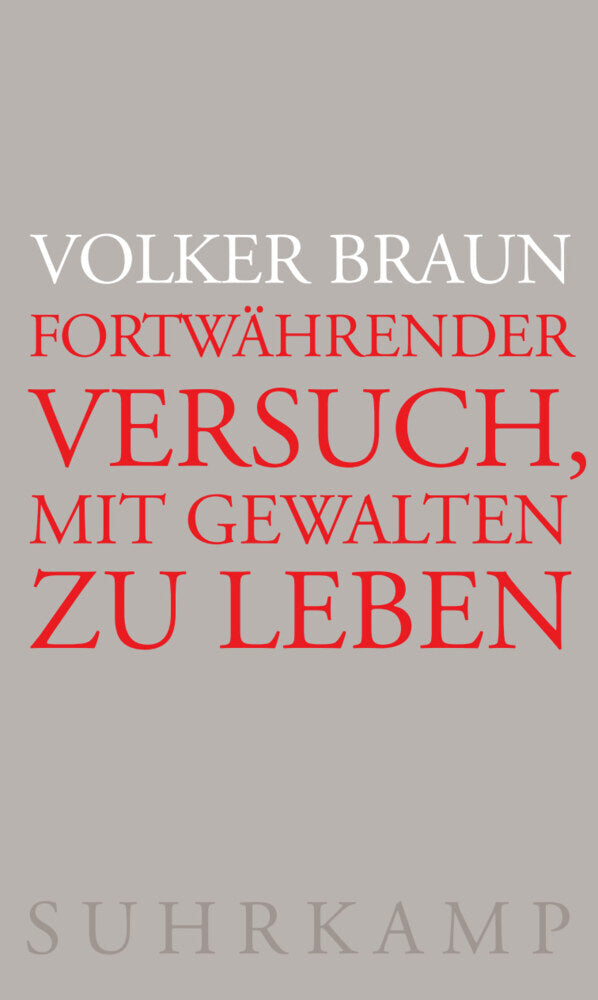 Fortwährender Versuch, mit Gewalten zu leben (Volker Braun)