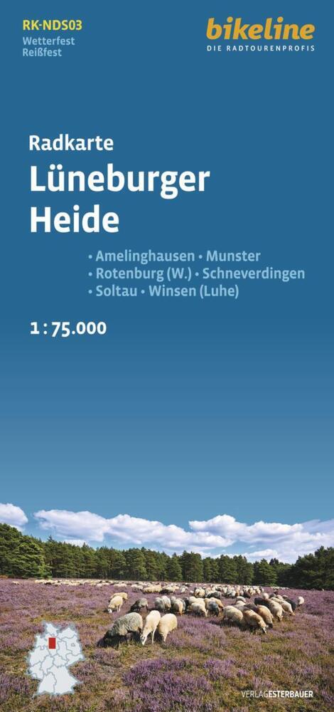 Radkarte Lüneburger Heide (Esterbauer Verlag)