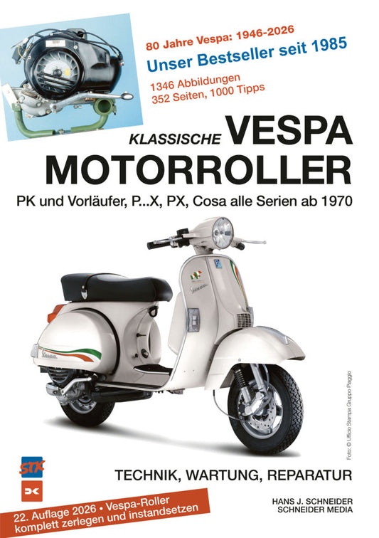 Klassische Vespa Motorroller (Hans J. Schneider)