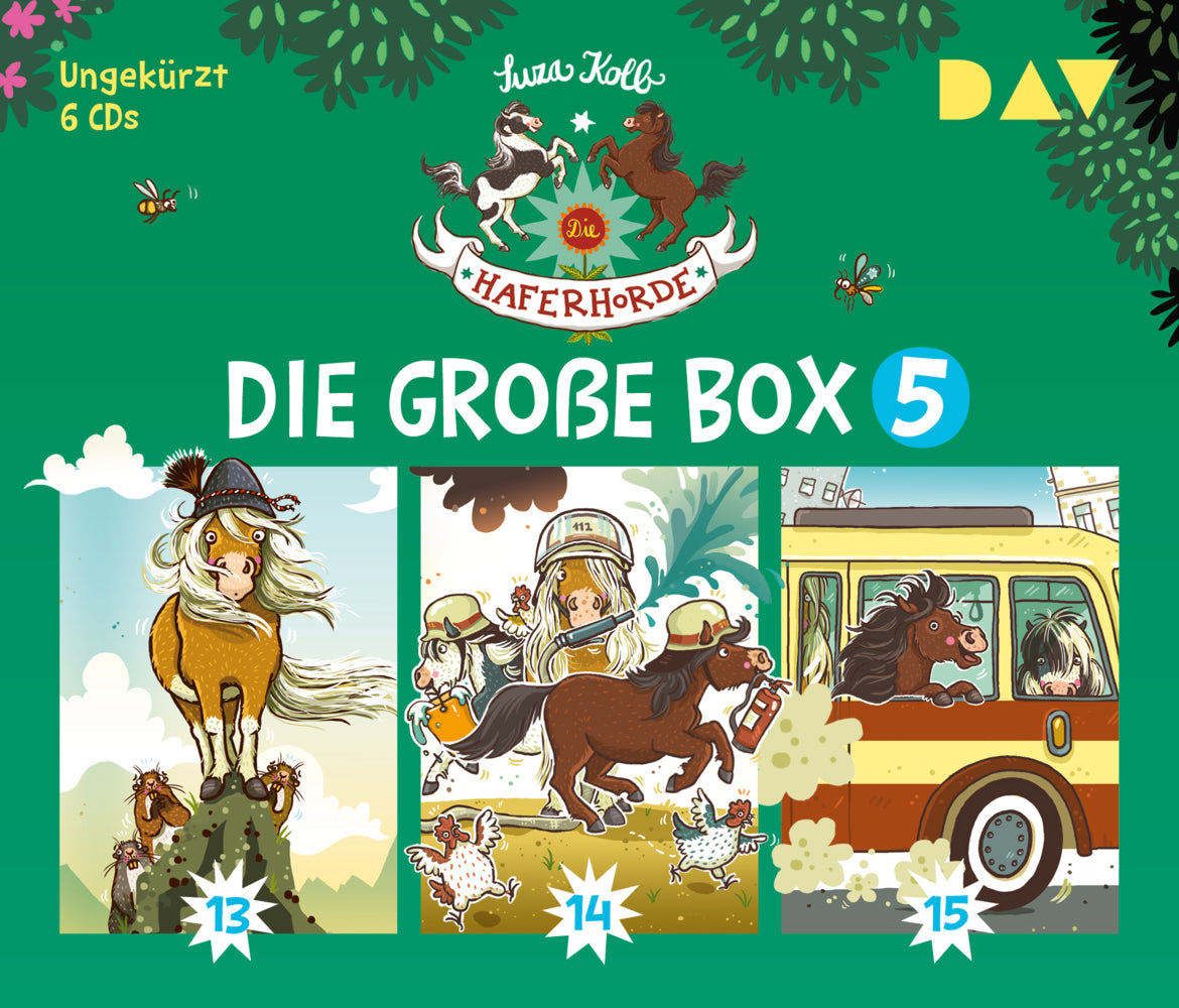 Die Haferhorde - Die große Box 5 (Teil 13-15), 6 Audio-CD (Suza Kolb)