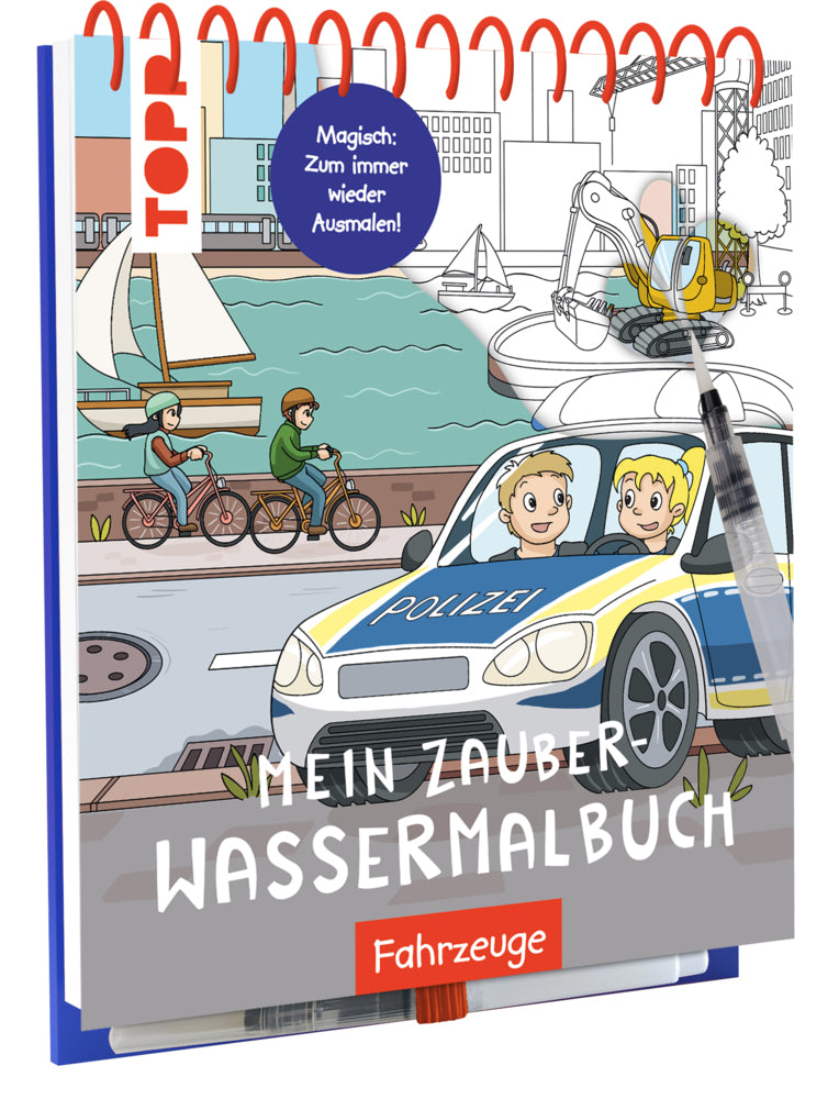 Mein Zauber-Wassermalbuch Fahrzeuge (Janina Heese)