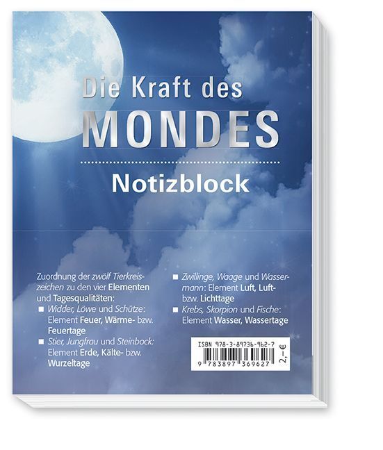 Notizblock "Die Kraft des Mondes"