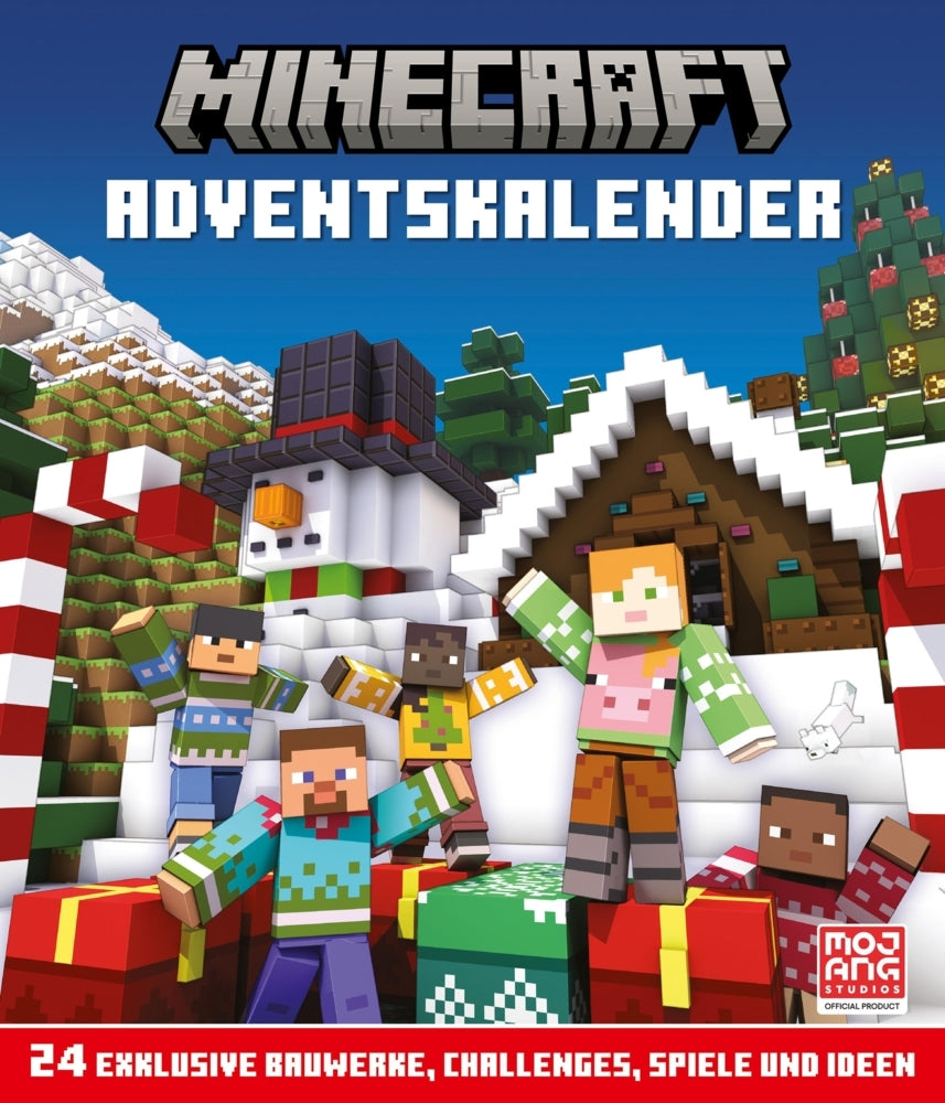 Minecraft Adventskalender. 24 exklusive Bauwerke, Challenges, Spiele und Ideen (Mojang Ab)