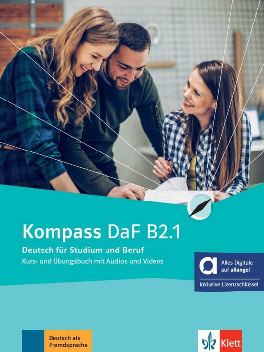 Kompass DaF B2.1 - Hybride Ausgabe allango, m. 1 Beilage (Birgit Braun)